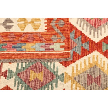 Tappeto Kilim Afghanistan giallo rosso 128x188