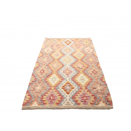 Tappeto Kilim Afghanistan giallo arancione 106x196