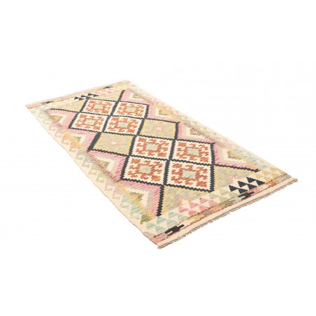 Tappeto Kilim Afghanistan beige azzurro 98x183