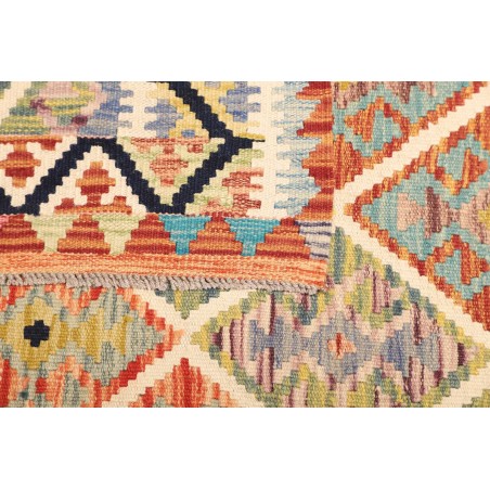 Tappeto Kilim Afghanistan giallo rosso 128x184