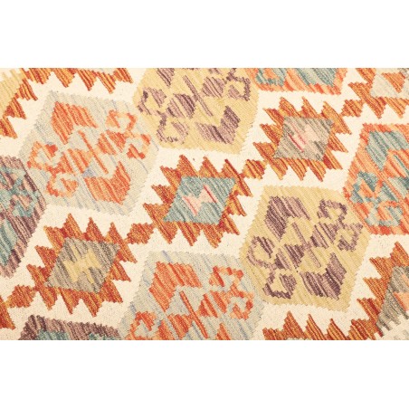 Tappeto Kilim Afghanistan giallo arancione 124x175