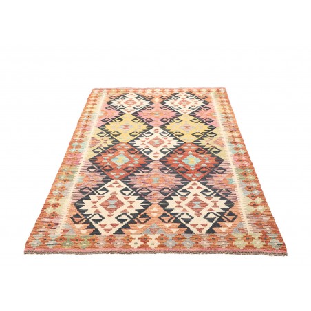 Tappeto Kilim Afghanistan giallo grigio 119x189