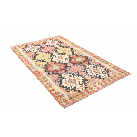 Tappeto Kilim Afghanistan giallo grigio 119x189