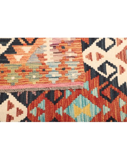 Tappeto Kilim Afghanistan giallo grigio 119x189