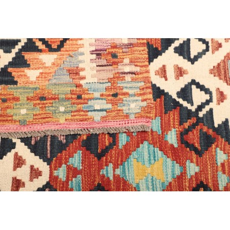 Tappeto Kilim Afghanistan giallo grigio 119x189
