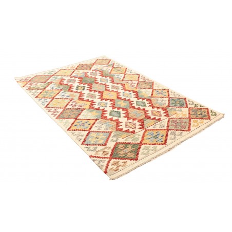 Tappeto Kilim Afghanistan giallo rosso 123x176