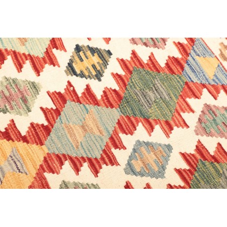 Tappeto Kilim Afghanistan giallo rosso 123x176