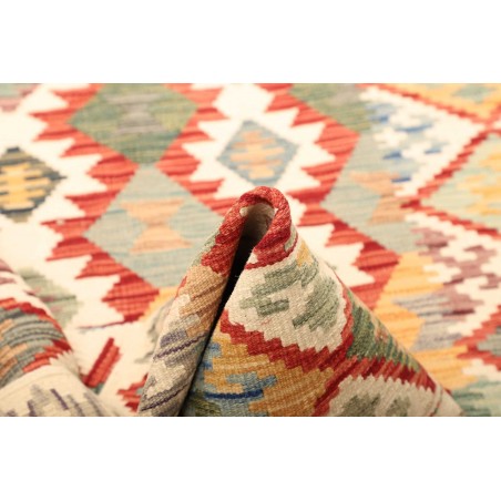 Tappeto Kilim Afghanistan giallo rosso 123x176