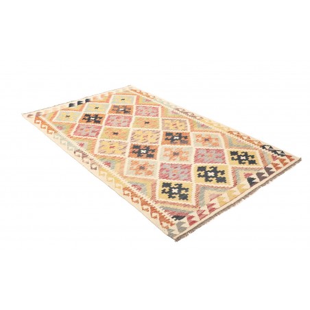 Tappeto Kilim Afghanistan giallo arancione 120x197