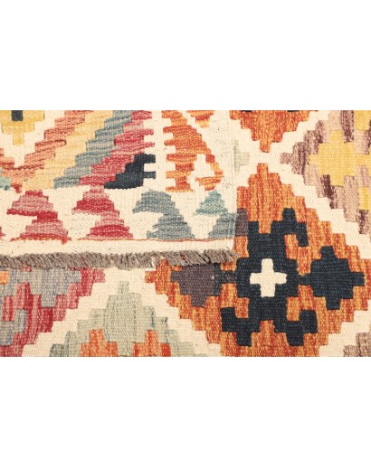 Tappeto Kilim Afghanistan giallo arancione 120x197