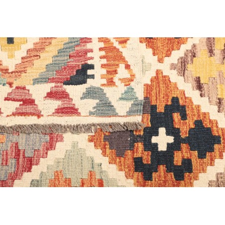Tappeto Kilim Afghanistan giallo arancione 120x197
