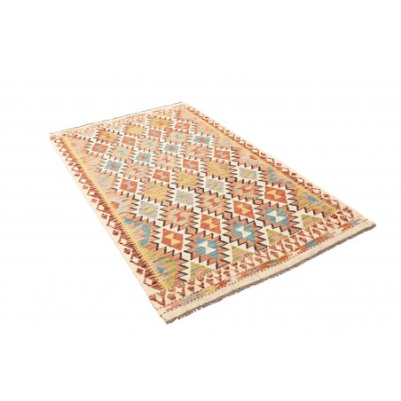 Tappeto Kilim Afghanistan giallo azzurro 120x195