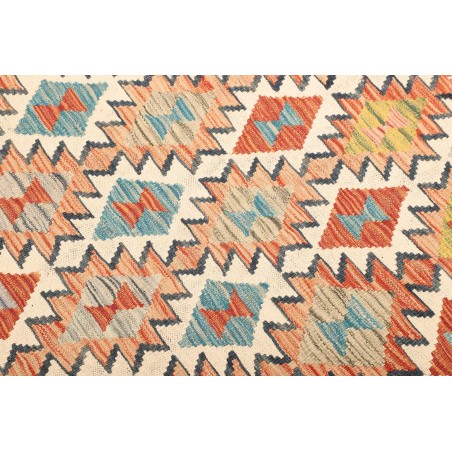 Tappeto Kilim Afghanistan giallo azzurro 120x195