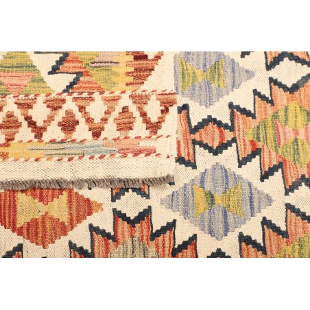 Tappeto Kilim Afghanistan giallo azzurro 120x195