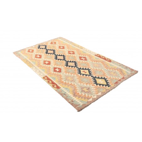 Tappeto Kilim Afghanistan giallo arancione 118x190
