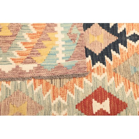 Tappeto Kilim Afghanistan giallo arancione 118x190