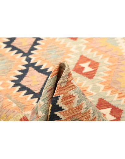 Tappeto Kilim Afghanistan giallo arancione 118x190