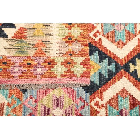 Tappeto Kilim Afghanistan giallo grigio 120x186