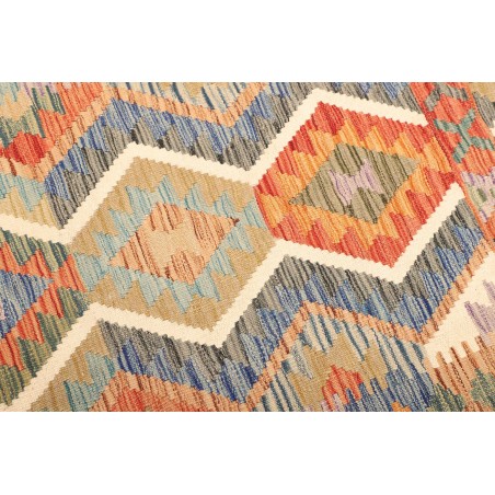 Tappeto Kilim Afghanistan marrone rosso 126x182