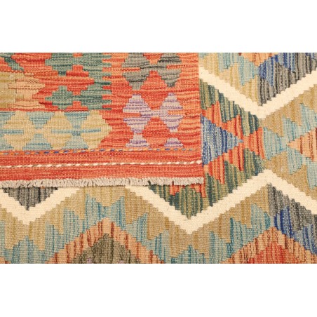 Tappeto Kilim Afghanistan marrone rosso 126x182