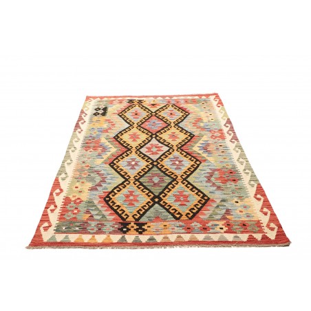 Tappeto Kilim Afghanistan marrone grigio 121x176