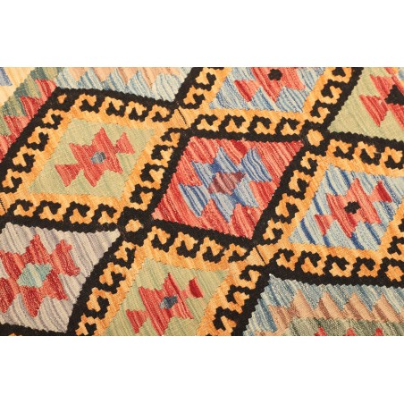 Tappeto Kilim Afghanistan marrone grigio 121x176