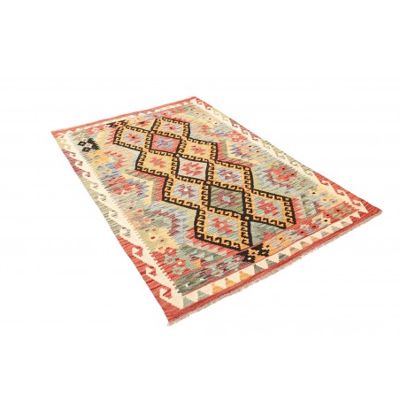 Tappeto Kilim Afghanistan marrone grigio 121x176