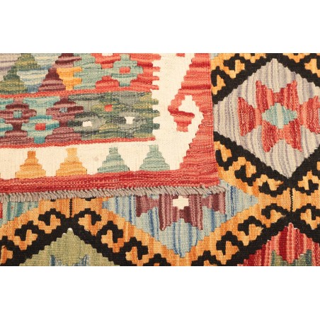 Tappeto Kilim Afghanistan marrone grigio 121x176