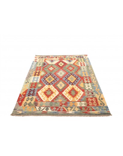 Tappeto Kilim Afghanistan marrone 127x172