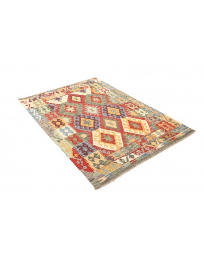Tappeto Kilim Afghanistan marrone 127x172