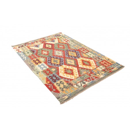 Tappeto Kilim Afghanistan marrone 127x172