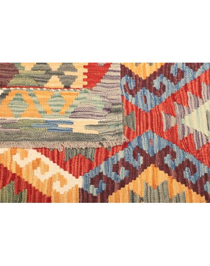 Tappeto Kilim Afghanistan marrone 127x172