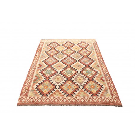 Tappeto Kilim Afghanistan giallo arancione 120x188