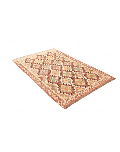 Tappeto Kilim Afghanistan giallo arancione 120x188