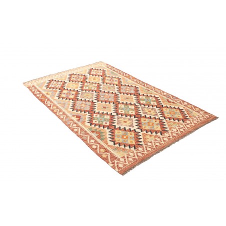 Tappeto Kilim Afghanistan giallo arancione 120x188