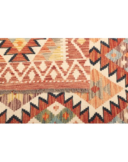 Tappeto Kilim Afghanistan giallo arancione 120x188
