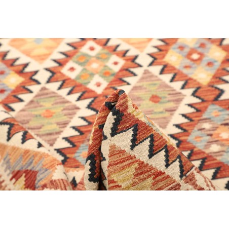 Tappeto Kilim Afghanistan giallo arancione 120x188
