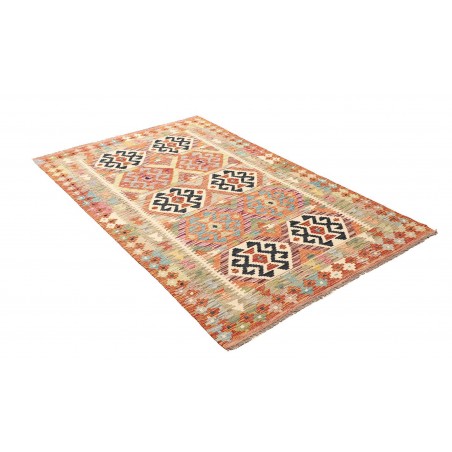 Tappeto Kilim Afghanistan giallo grigio 120x186