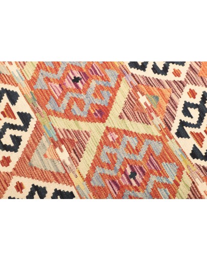 Tappeto Kilim Afghanistan giallo grigio 120x186