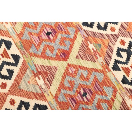 Tappeto Kilim Afghanistan giallo grigio 120x186