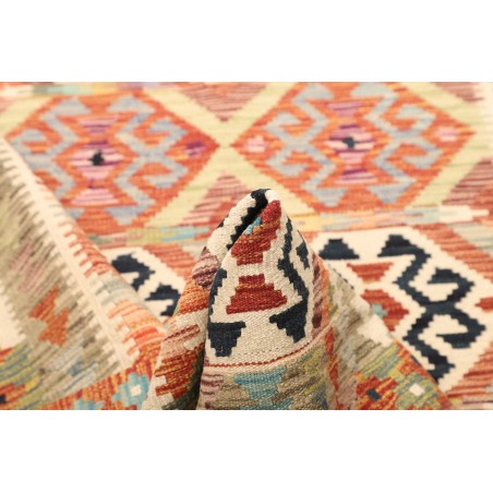 Tappeto Kilim Afghanistan giallo grigio 120x186