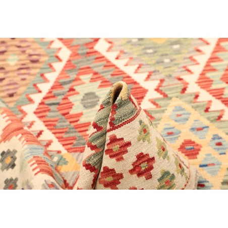 Tappeto Kilim Afghanistan giallo rosso 129x186