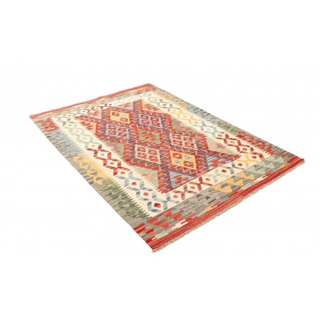 Tappeto Kilim Afghanistan marrone arancione 127x175