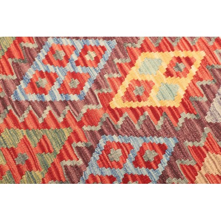 Tappeto Kilim Afghanistan marrone arancione 127x175