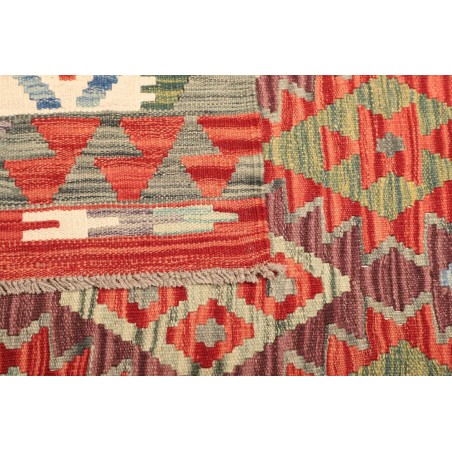 Tappeto Kilim Afghanistan marrone arancione 127x175