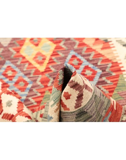 Tappeto Kilim Afghanistan marrone arancione 127x175