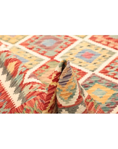 Tappeto Kilim Afghanistan marrone beige 128x176