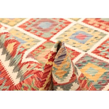 Tappeto Kilim Afghanistan marrone beige 128x176
