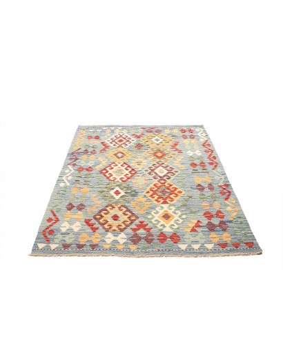 Tappeto Kilim Afghanistan beige bianco 128x178