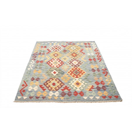 Tappeto Kilim Afghanistan beige bianco 128x178